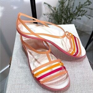 Crocs Jellies Isabella warm colorway 8 comfort sandal colorful everyday vacation